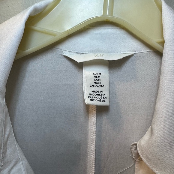 H&M Cream Button-Up Shirt Dress - Picture 8 of 13
